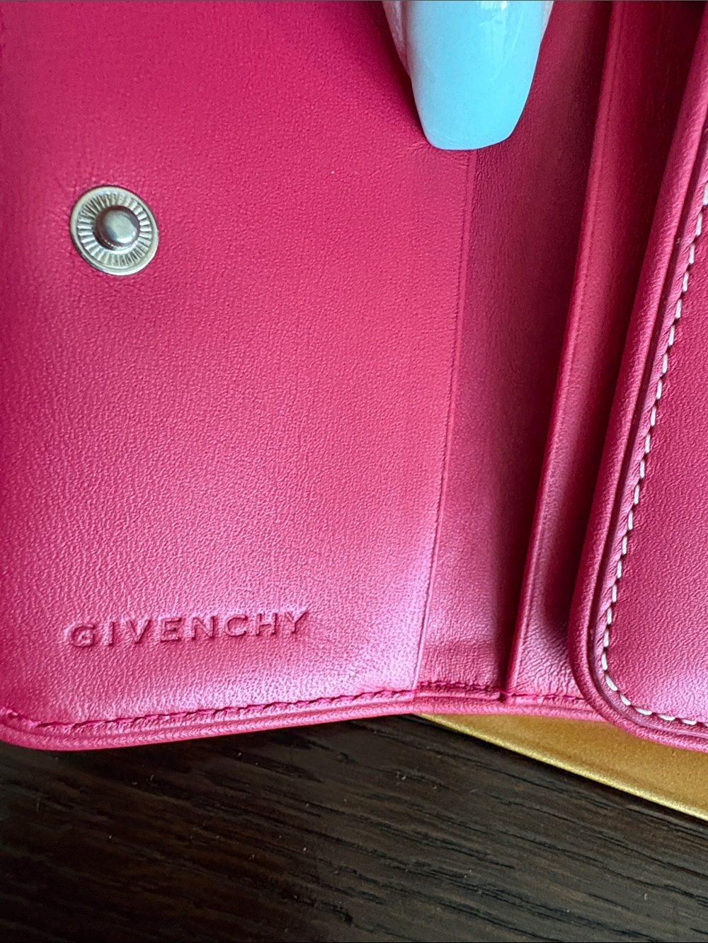 Givenchy Pink Leather Key & Card Holder - Picture 6 of 13